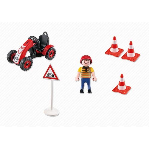 Playmobil Αγόρι Με Αγωνιστικό Go-Kart 4759 4008789047595
