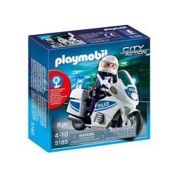 Playmobil Αστυνομική Μοτοσικλέτα 5185 4008789051851