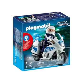 Playmobil Αστυνομική Μοτοσικλέτα 5185 4008789051851