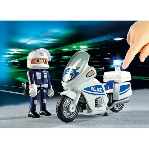 Playmobil Αστυνομική Μοτοσικλέτα 5185 4008789051851