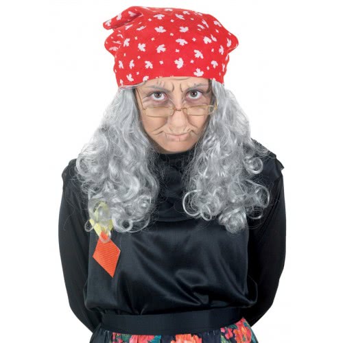 CLOWN Περούκα Γιαγιά Με Τσεμπέρι 71813 5203359718137