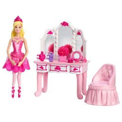 Mattel Barbie Σετ Μίνι Μπαλαρίνα Με Έπιπλο (2 Σχέδια) Y5380 746775223595