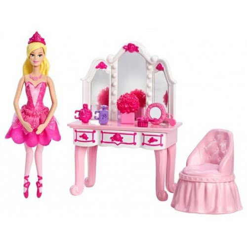 Mattel Barbie Σετ Μίνι Μπαλαρίνα Με Έπιπλο (2 Σχέδια) Y5380 746775223595
