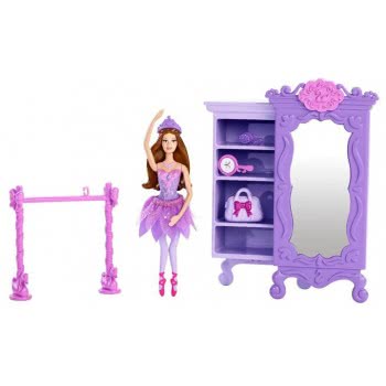 Mattel Barbie Σετ Μίνι Μπαλαρίνα Με Έπιπλο (2 Σχέδια) Y5380 746775223595