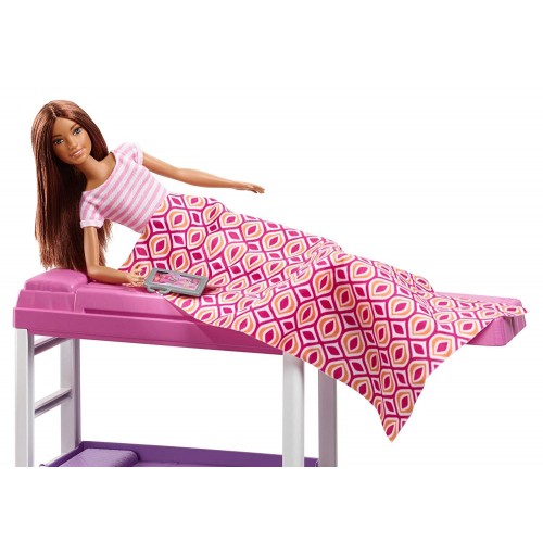 Mattel Barbie Δωμάτιο Με Κούκλα, Κρεβάτι Και Γραφείο - Loft Bed DVX51 / FXG52 887961690743