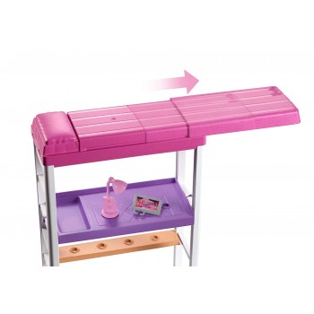 Mattel Barbie Δωμάτιο Με Κούκλα, Κρεβάτι Και Γραφείο - Loft Bed DVX51 / FXG52 887961690743