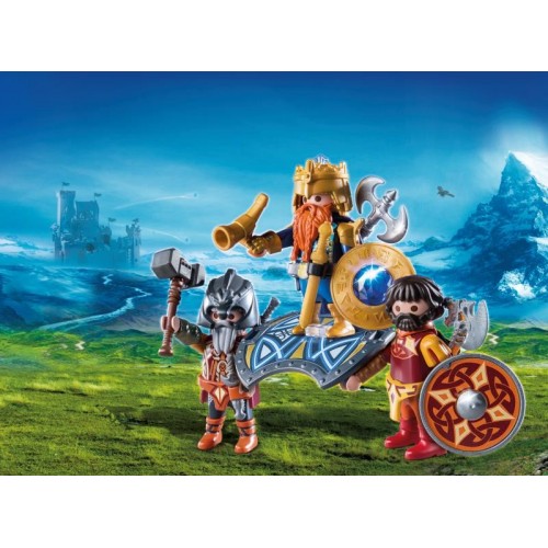 Playmobil Dwarf King With Guards 9344 4008789093448