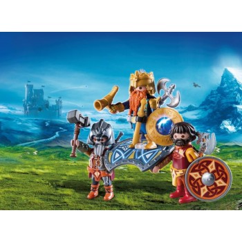 Playmobil Βασιλιάς Των Νάνων Με Δύο Φρουρούς 9344 4008789093448