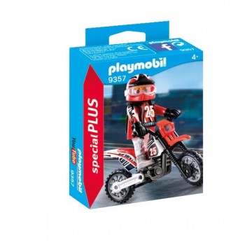 Playmobil Οδηγός Μηχανής Motocross 9357 4008789093578