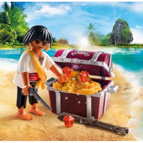 Playmobil Πειρατής Με Σεντούκι Θησαυρού 9358 4008789093585