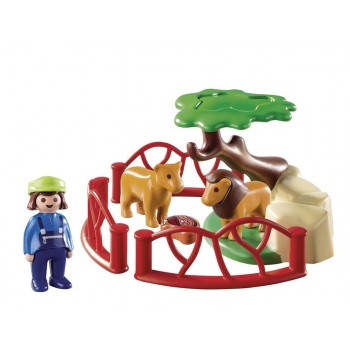 Playmobil Λιοντάρια Ζωολογικού Κήπου Με Περίφραξη 9378 4008789093783