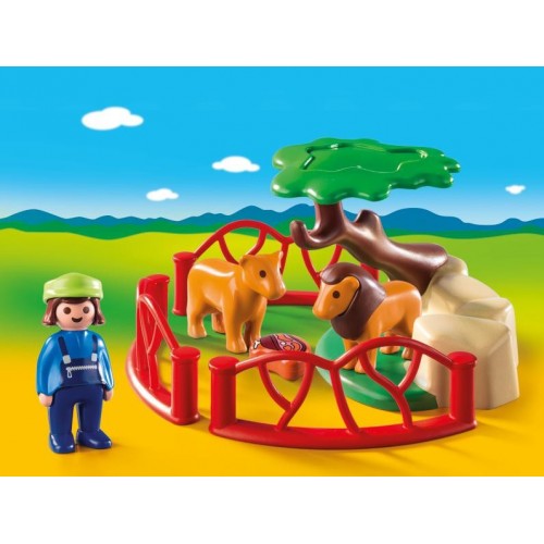 Playmobil Λιοντάρια Ζωολογικού Κήπου Με Περίφραξη 9378 4008789093783