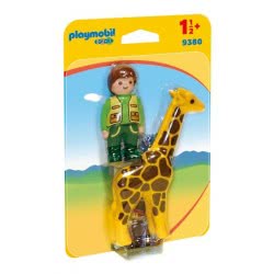 Playmobil Φύλακας Ζωολογικού Κήπου Με Καμηλοπάρδαλη 9380 4008789093806