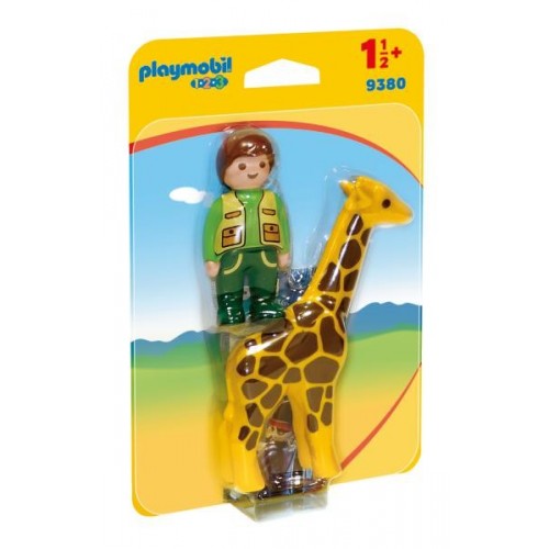 Playmobil Zookeeper With Giraffe 9380 4008789093806