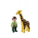 Playmobil Zookeeper With Giraffe 9380 4008789093806