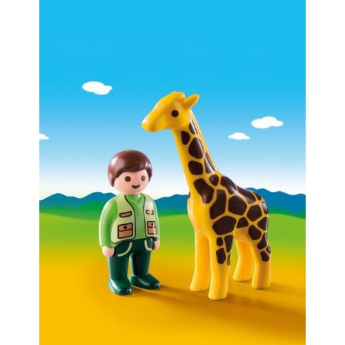 Playmobil Zookeeper With Giraffe 9380 4008789093806