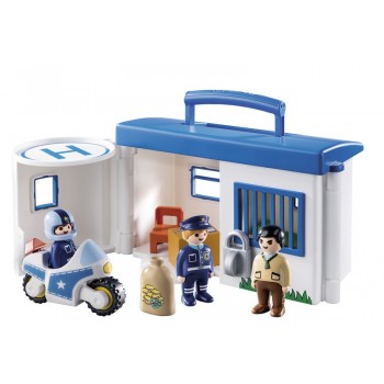 Playmobil Αστυνομικό Τμήμα Βαλιτσάκι 1.2.3 9382 4008789093820