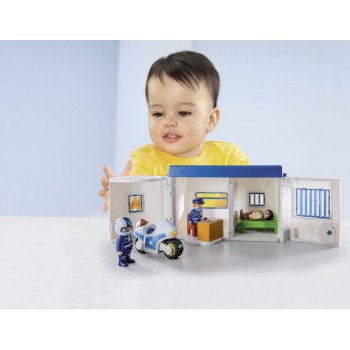 Playmobil Αστυνομικό Τμήμα Βαλιτσάκι 1.2.3 9382 4008789093820