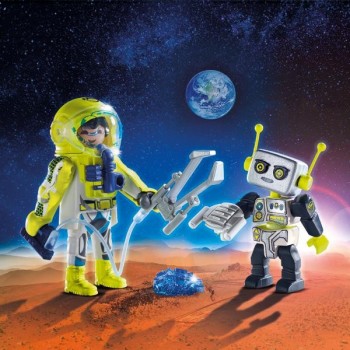Playmobil Duo Pack Αστροναύτης Και Ρομπότ 9492 4008789094926