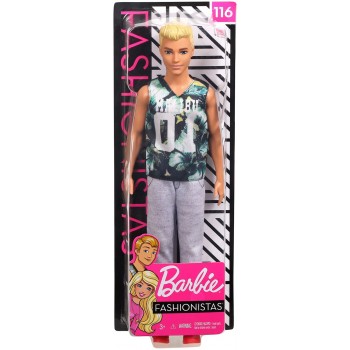 Mattel Barbie Ken Fashionistas No.116 Game Sunday Blonde Hair DWK44 / FXL63 887961694680