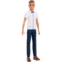 Mattel Barbie Ken Fashionistas No.117 Slick Plaid Brown Hair DWK44 / FXL64 887961694697
