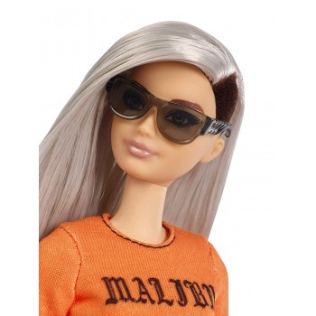 Mattel Barbie Fashionistas 107 Κούκλα Με Πορτοκαλί Μπλούζα Malibu FBR37 / FXL47 887961694543