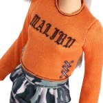 Mattel Barbie Fashionistas 107 Κούκλα Με Πορτοκαλί Μπλούζα Malibu FBR37 / FXL47 887961694543