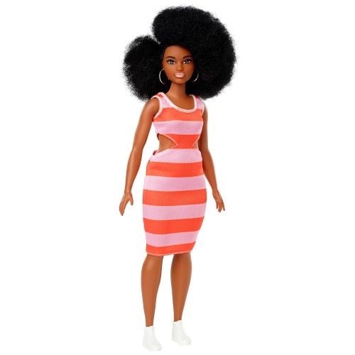 Mattel Barbie Fashionistas 105 Κούκλα Με Καμπύλες Και Μαύρα Μαλλιά FBR37 / FXL45 887961694505
