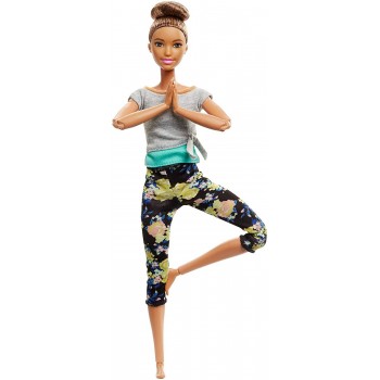 Mattel Barbie Αμέτρητες Κινήσεις - Μελαχρινή Με Κότσο Στα Μαλλία FTG80 / FTG82 887961643763