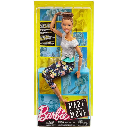 Mattel Barbie Αμέτρητες Κινήσεις - Μελαχρινή Με Κότσο Στα Μαλλία FTG80 / FTG82 887961643763