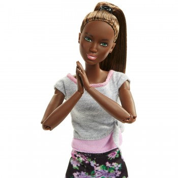 Mattel Barbie Αμέτρητες Κινήσεις - Μαύρα Μαλλιά Με Αλογοουρά FTG80 / FTG83 887961643749