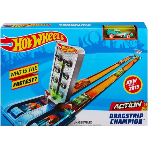Mattel Hot Wheels Dragstrip Champion Playset GBF81 / GBF82 887961713848