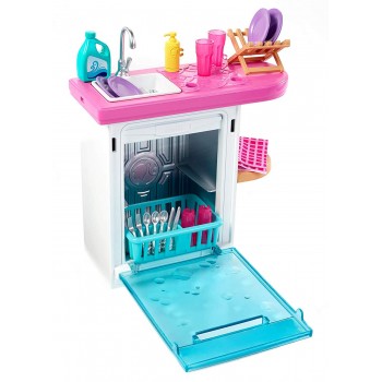 Mattel Barbie Έπιπλα Εσωτερικού Χώρου - Κουζίνα Με Αξεσουάρ FXG33 / FXG35 887961690576