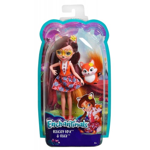 Mattel Enchantimals Κούκλα Και Ζωάκι Felicity Fox And Flick DVH87 / FXM71 887961695533