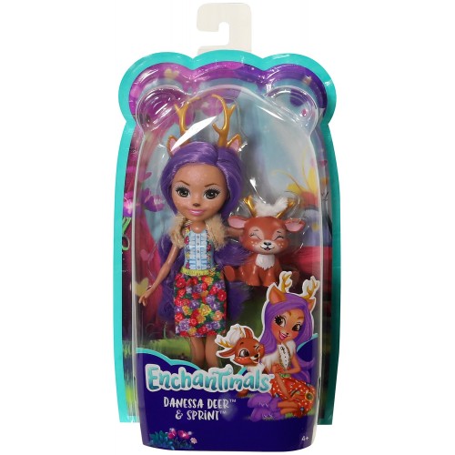 Mattel Enchantimals Doll And Animal Danessa Deer And Sprint DVH87 / FXM75 887961695496
