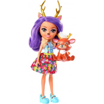 Mattel Enchantimals Κούκλα Και Ζωάκι Danessa Deer And Sprint DVH87 / FXM75 887961695496