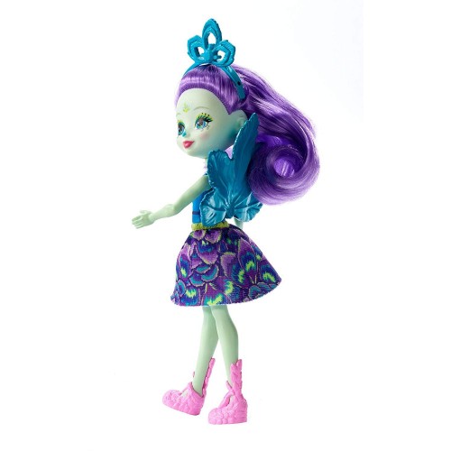 Mattel Enchantimals Κούκλα Και Ζωάκι Patter Peacock And Flap DVH87 / FXM74 887961695519