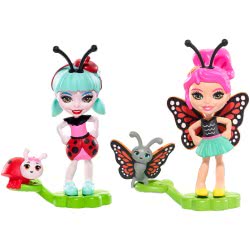 Mattel Enchantimals Petal Park Ladelia Ladybug And Baxi Butterfly FXM86 / FXM87 887961695694