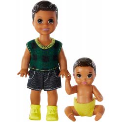 Mattel Barbie Skipper Babysitters Brown Siblings GFL30 / GFL32 887961764857