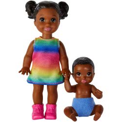 Mattel Barbie Skipper Babysitters Brunette Siblings GFL30 / GFL33 887961764864