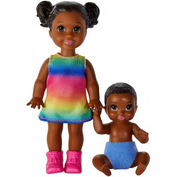 Mattel Barbie Skipper Babysitters Αδελφάκια Μελαχρινά GFL30 / GFL33 887961764864