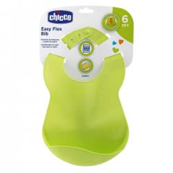 Chicco Τραχήλια Για Ψίχουλα Easy Flex Bib 6Μ+ - Πράσινη F03-16302-30 8058664086511