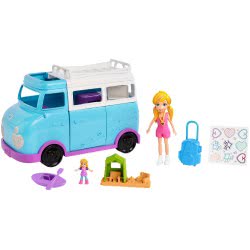 Mattel Polly Pocket Μίνι Τροχόσπιτο - Glambing Van FTP74 887961650136