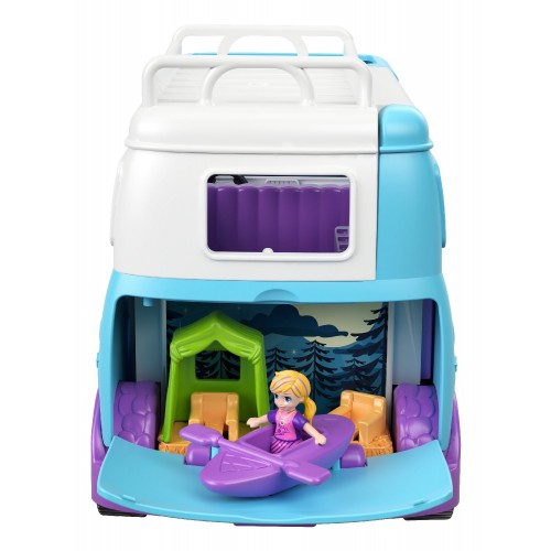 Mattel Polly Pocket Μίνι Τροχόσπιτο - Glambing Van FTP74 887961650136