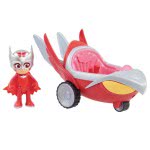 Giochi Preziosi PJ Masks Turbo Blast Vehicle With Figure Owl-Glitter PJM44500 8056379050186