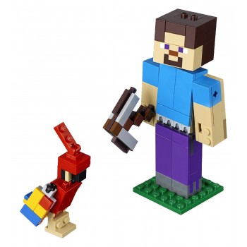 LEGO Minecraft Steve Bigfig With Parrot 21148 5702016370560