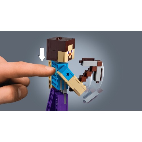 LEGO Minecraft Steve Bigfig With Parrot 21148 5702016370560
