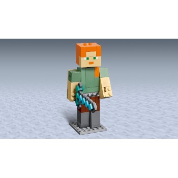 LEGO Minecraft Bigfig Αλεξ Με Κοτόπουλο - Minecraft Alex Bigfig With Chicken 21149 5702016370874
