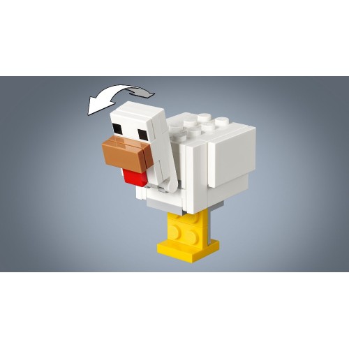 LEGO Minecraft Bigfig Αλεξ Με Κοτόπουλο - Minecraft Alex Bigfig With Chicken 21149 5702016370874