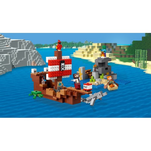 LEGO Minecraft Η Περιπέτεια Του Πειρατικού Πλοίου - The Pirate Ship Adventure 21152 5702016370904